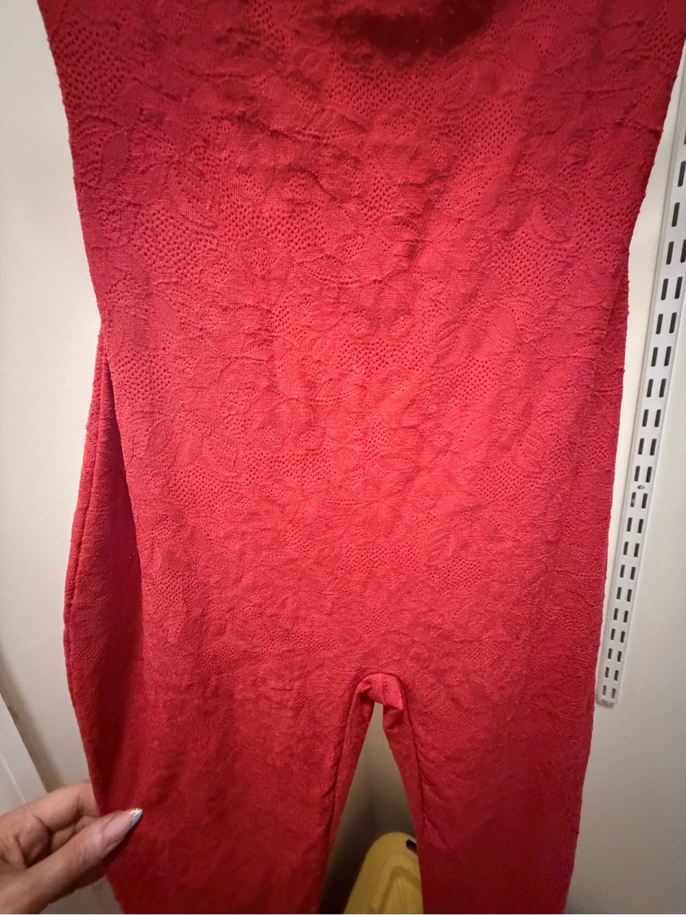 Naked Wardrobe Stretch Lace Tank Stirrup Jumpsuit - Picture 7 of 9